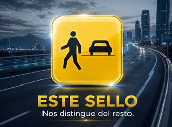 ESTE ES EL SELLO DE ﻿EDUCACIÓN VIAL QUE NOS DISTINGUE.