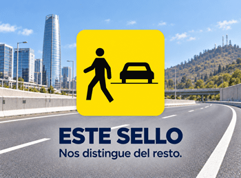 ESTE ES EL SELLO DE ﻿EDUCACIÓN VIAL QUE NOS DISTINGUE DEL RESTO.